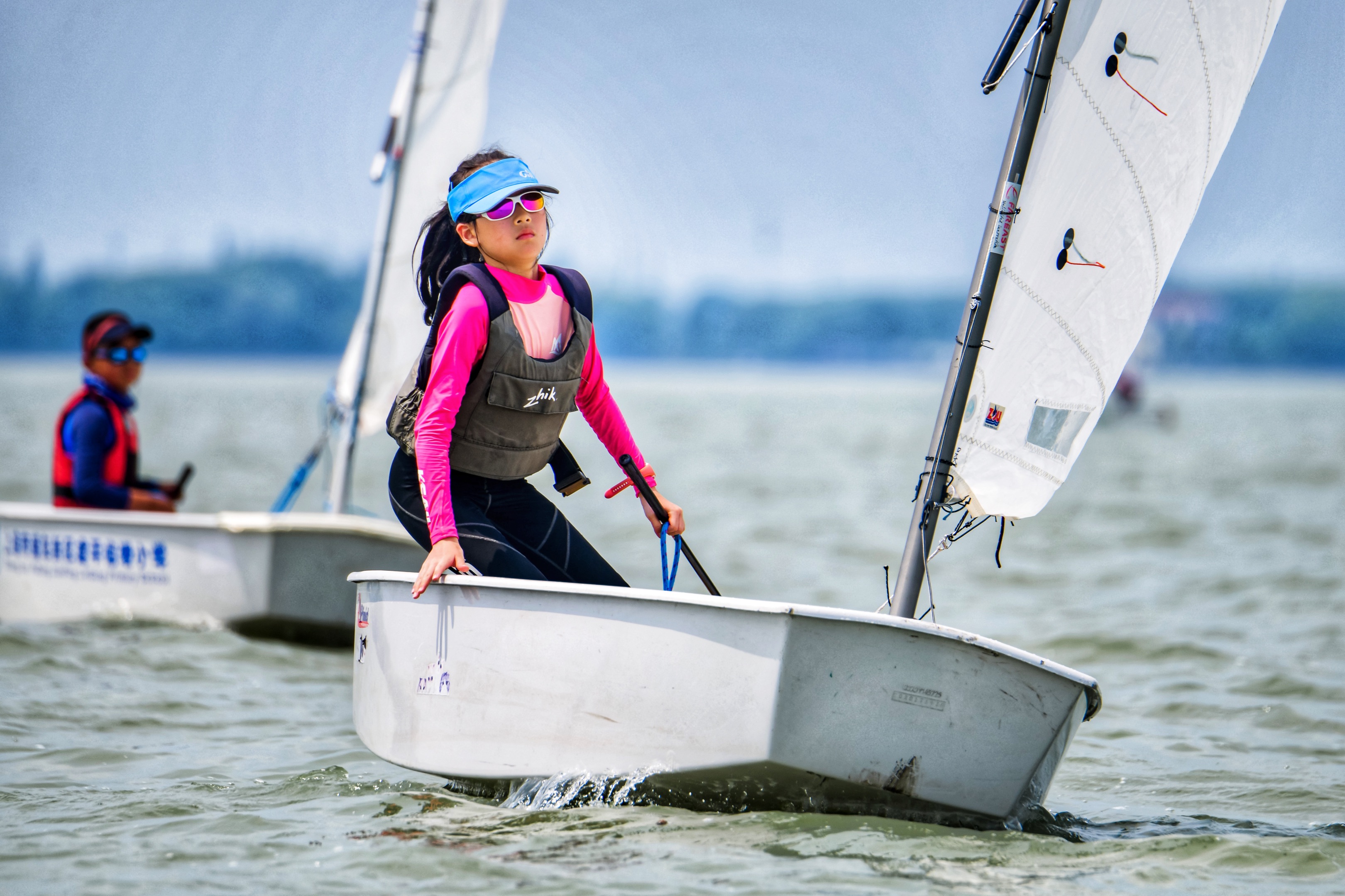 Joanne at sailing competition